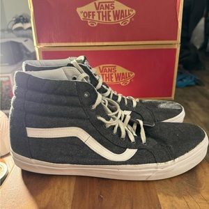 Size 13 Vans sk8 hi rare wool